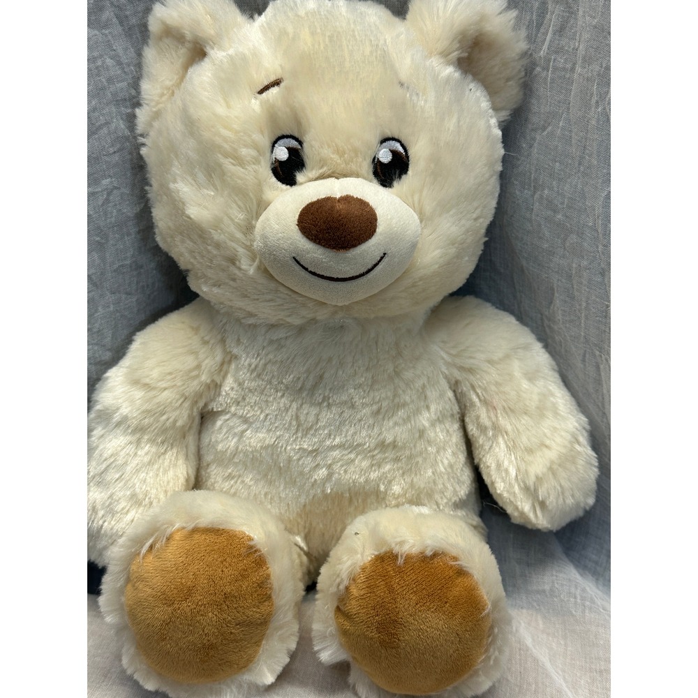 Build-A-Bear Workshop Lil Cub Pudding Cream Plush Teddy Bear 15 inch 025720
